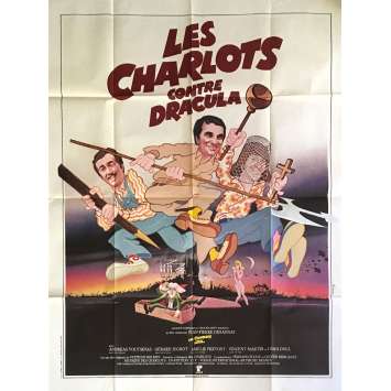 LES CHARLOTS CONTRE DRACULA Affiche de film 120x160 cm - 1980 - Les Charlots, Jean-Pierre Desagnat