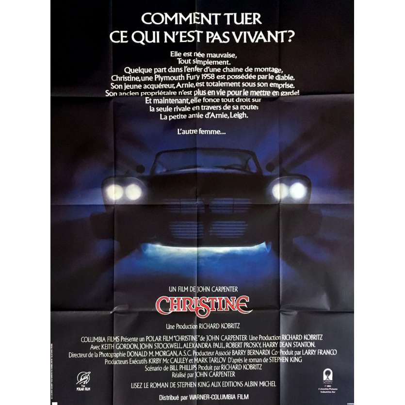 CHRISTINE French Movie Poster 47x63 - 1983 - John Carpenter, Keith Gordon