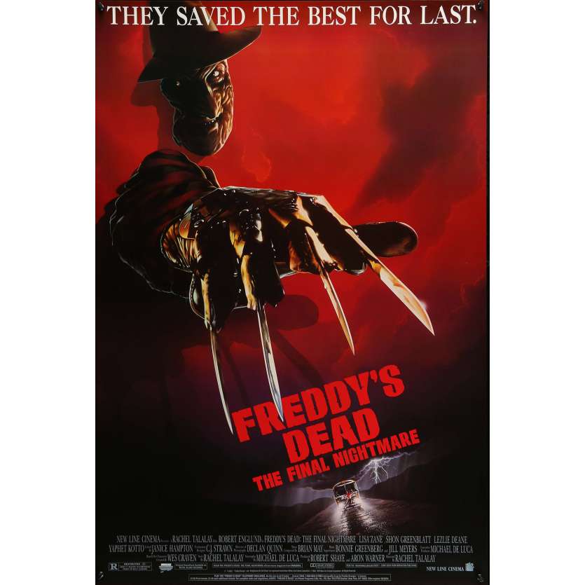 FREDDY'S DEAD Movie Poster 29x41 in. - 1991 - Wes Craven, Robert Englund