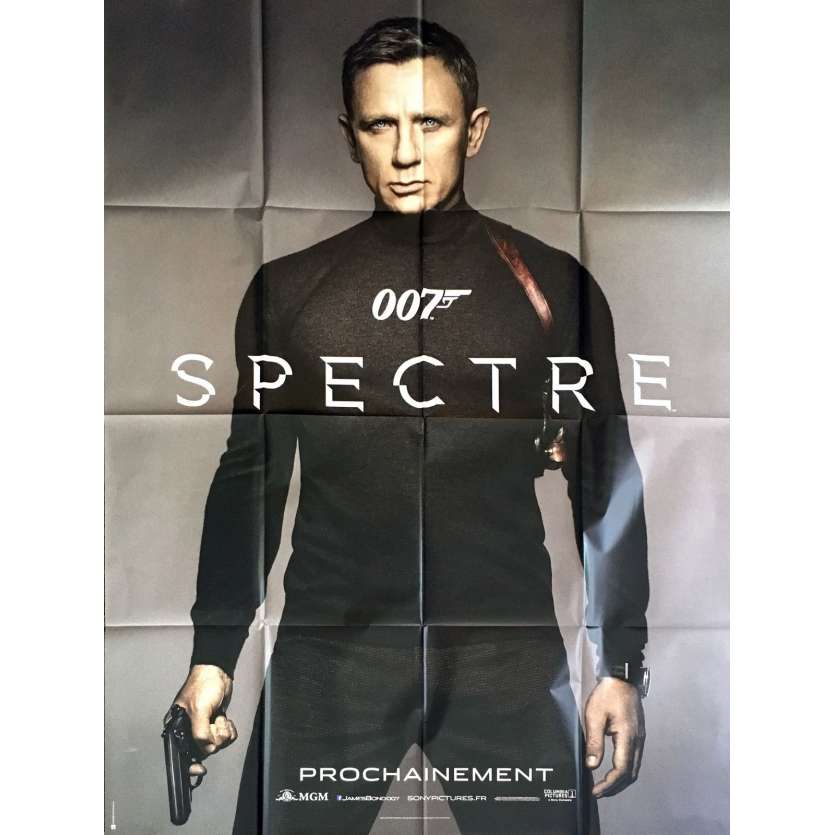 SPECTRE Affiche de film PLIEE 120x160 - 2015 - James Bond, Daniel Craig, 007