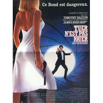 LICENSE TO KILL French Movie Poster 15x21 - 1987 - James Bond, Timothy Dalton