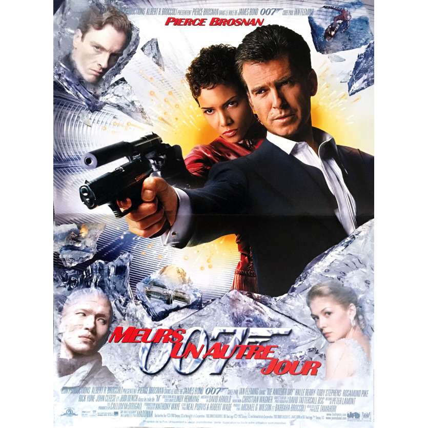 MEURS UN AUTRE JOUR Affiche de film 40x60 - 2002 - Pierce Brosnan, James Bond
