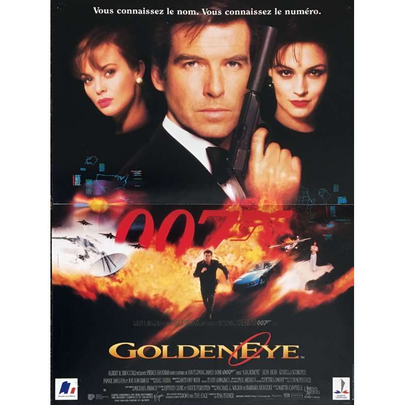 GOLDENEYE French Movie Poster 15x21 '95 Pierce Brosnan, 007 James Bond