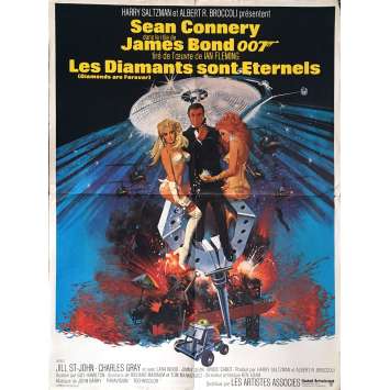 LES DIAMANTS SONT ETERNELS Affiche de film 60x80 - 1971 - James Bond LES DIAMANTS SONT ETERNELS Affiche de film 60x80 - 1971 - James Bond