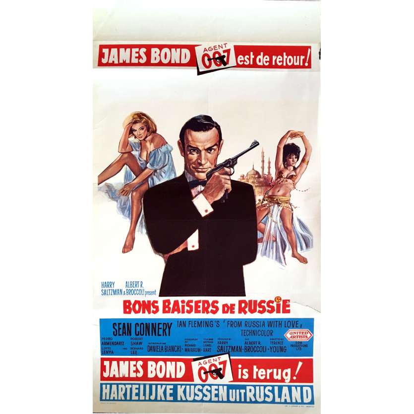 FROM RUSSIA WITH LOVE Belgian Movie Poster  14x20 - 1964 - Terence Young, Sean Connery