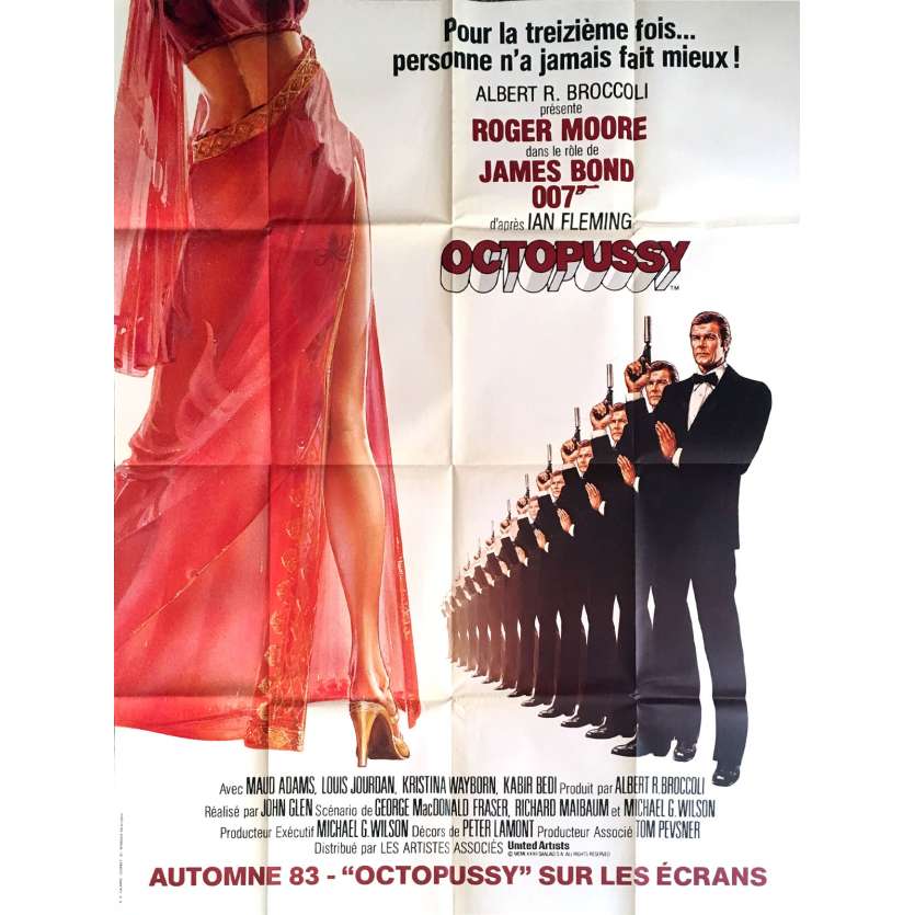 OCTOPUSSY Movie Poster Advance 47x63 in.  - 1983 - John Glen, Roger Moore