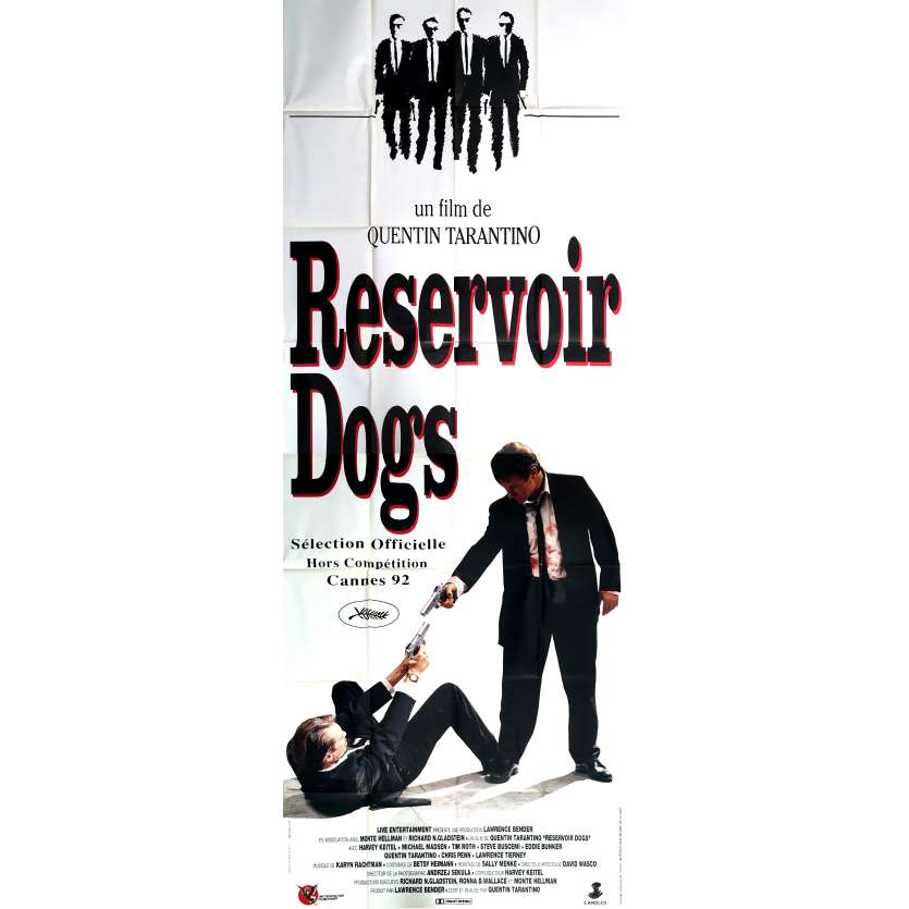 RESERVOIR DOGS Affiche de Cinéma 120x320, 1992 - Tarantino, Comme neuve !