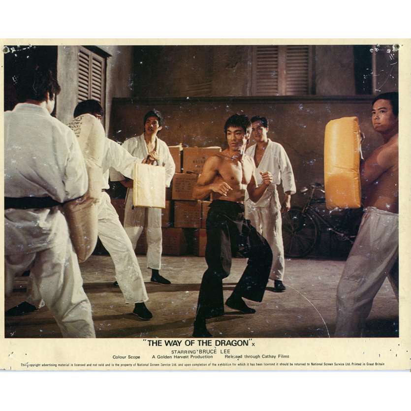 THE RETURN OF THE DRAGON Lobby Card N02 8x10 in.  - 1972 - Bruce Lee, Chuck Norris