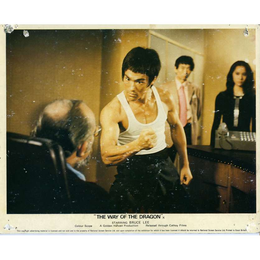 THE RETURN OF THE DRAGON Lobby Card N03 8x10 in. - 1972 - Bruce Lee, Chuck Norris