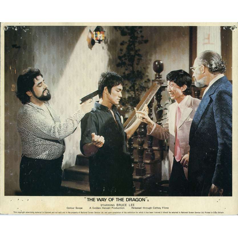 THE RETURN OF THE DRAGON Lobby Card N04 8x10 in. - 1972 - Bruce Lee, Chuck Norris