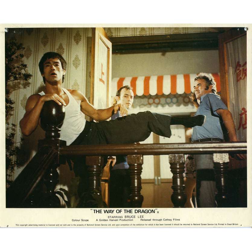 THE RETURN OF THE DRAGON Lobby Card N05 8x10 in. - 1972 - Bruce Lee, Chuck Norris