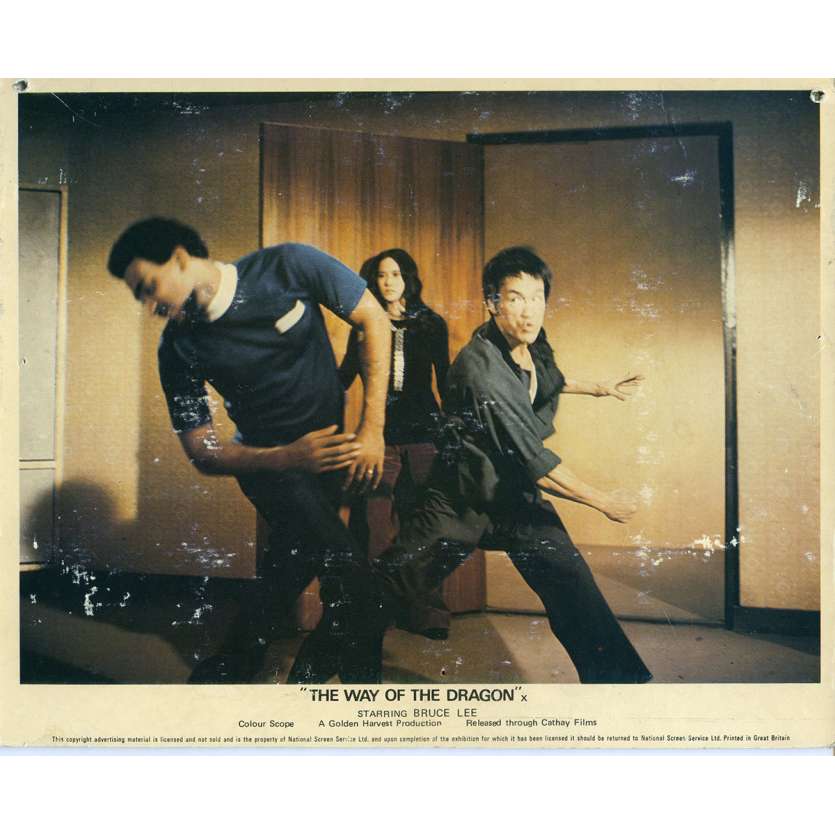 THE RETURN OF THE DRAGON Lobby Card N08 8x10 in.  - 1972 - Bruce Lee, Chuck Norris