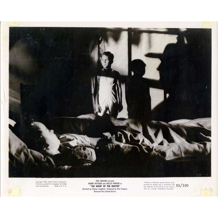 LA NUIT DU CHASSEUR Photo de presse N06 20x25 cm - 1955 - Robert Mitchum, Charles Laughton