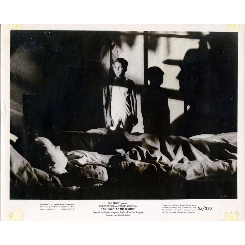 THE NIGHT OF THE HUNTER Movie Still N05 8x10 in.  - 1955 - Charles Laughton, Robert Mitchum
