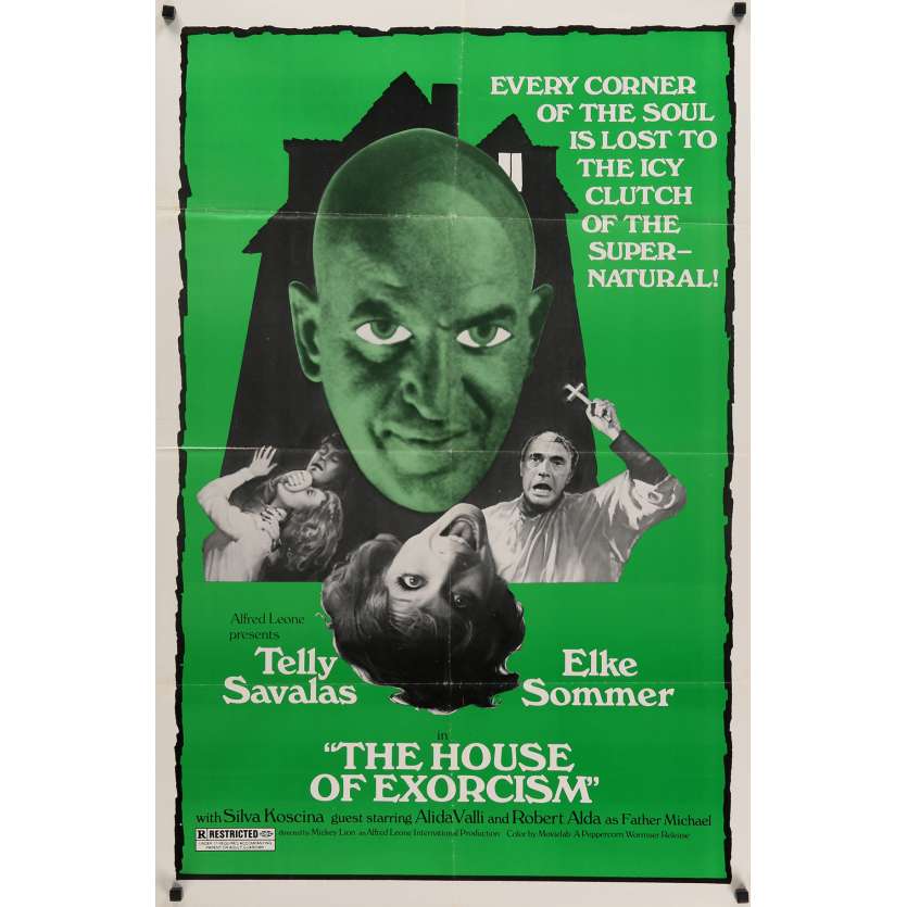 THE HOUSE OF EXORCISM Movie Poster  29x41 in.  - 1975 - Mario Bava, Telly Savalas