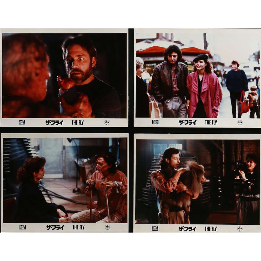THE FLY Lobby Cards x8 9x12 in. - 1986 - David Cronenberg, Jeff Goldblum