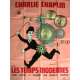 LES TEMPS MODERNES Affiche de film 120x160 - R-1970 - Charlie Chaplin, Charlie Chaplin