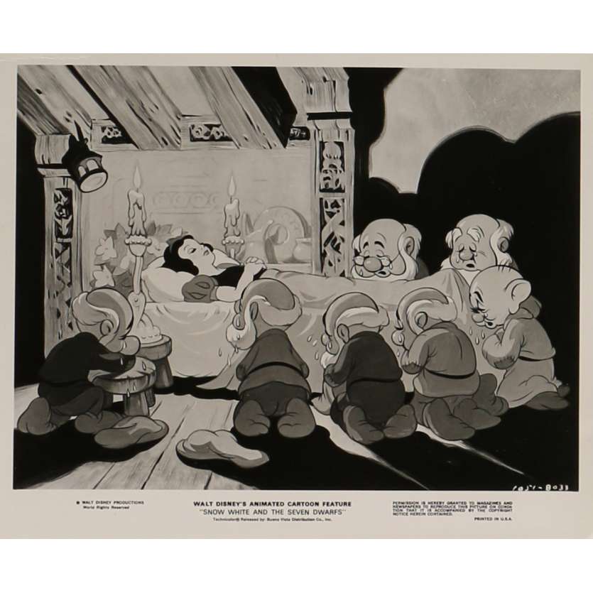 SNOW WHITE AND THE SEVEN DWARFS Movie Still N07 9,5x12 in. - R1975 - Walt Disney, Walt Disney