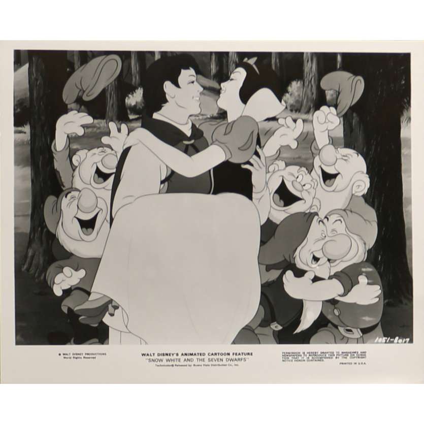 BLANCHE NEIGE ET LES 7 NAINS Photo de presse N01 24x30 cm - R1975 - Walt Disney, Walt Disney