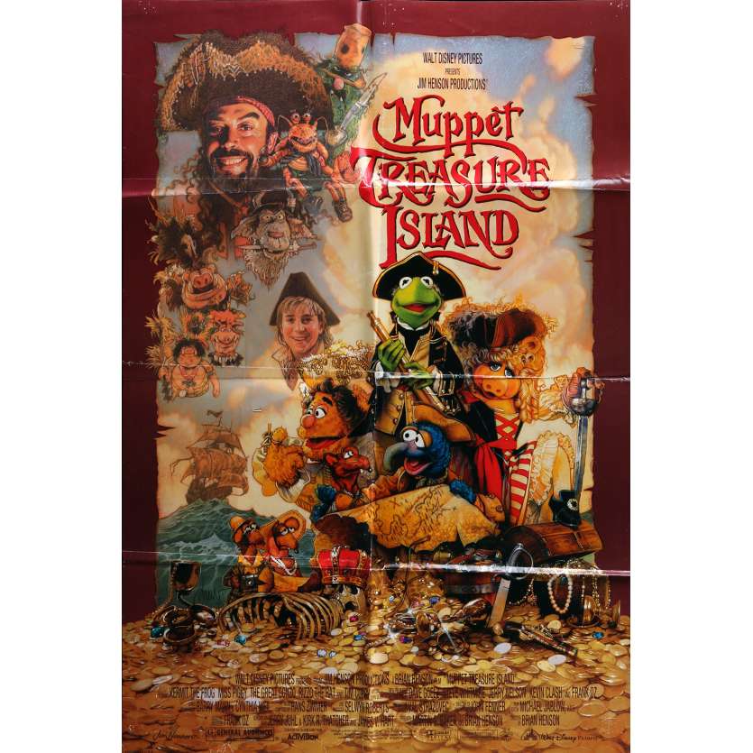 L'ILE AU TRESOR DES MUPPETS Affiche de film  69x104 cm - 1996 - Tim Curry, Brian Henson