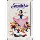 SNOW WHITE & THE SEVEN DWARFS foil Movie Poster R87 Walt Disney animated cartoon fantasy classic!