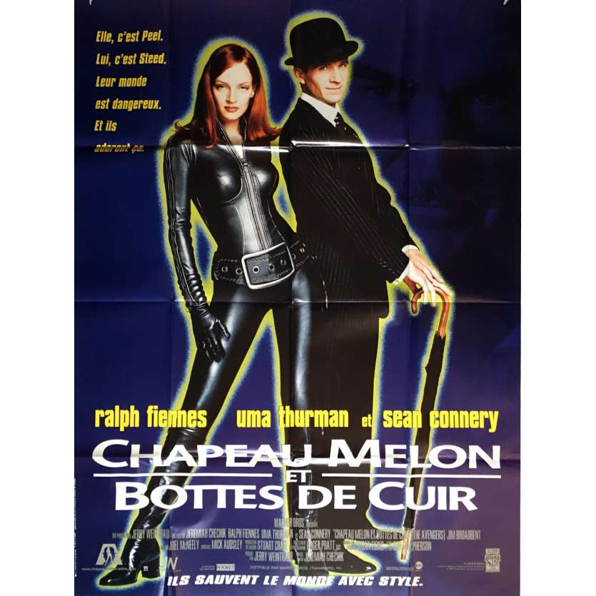 CHAPEAU MELON ET BOTTES DE CUIR R Affiche de film 120x160 cm - 1998 - Uma Thurman, Jeremiah Chechick