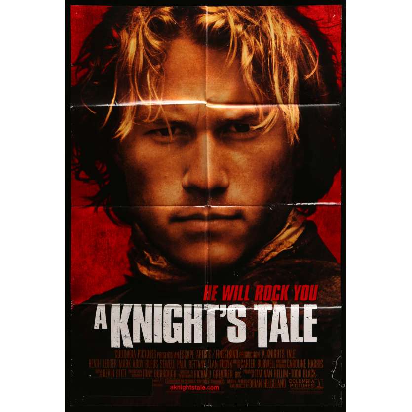 A KNIGHT'S TALE Movie Poster 29x41 in. - 2001 - Brian Helgeland, Heat Ledger