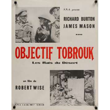 LES RATS DU DESERT Affiche de film 60x80 cm - 1953 - Richard Burton, Robert Wise