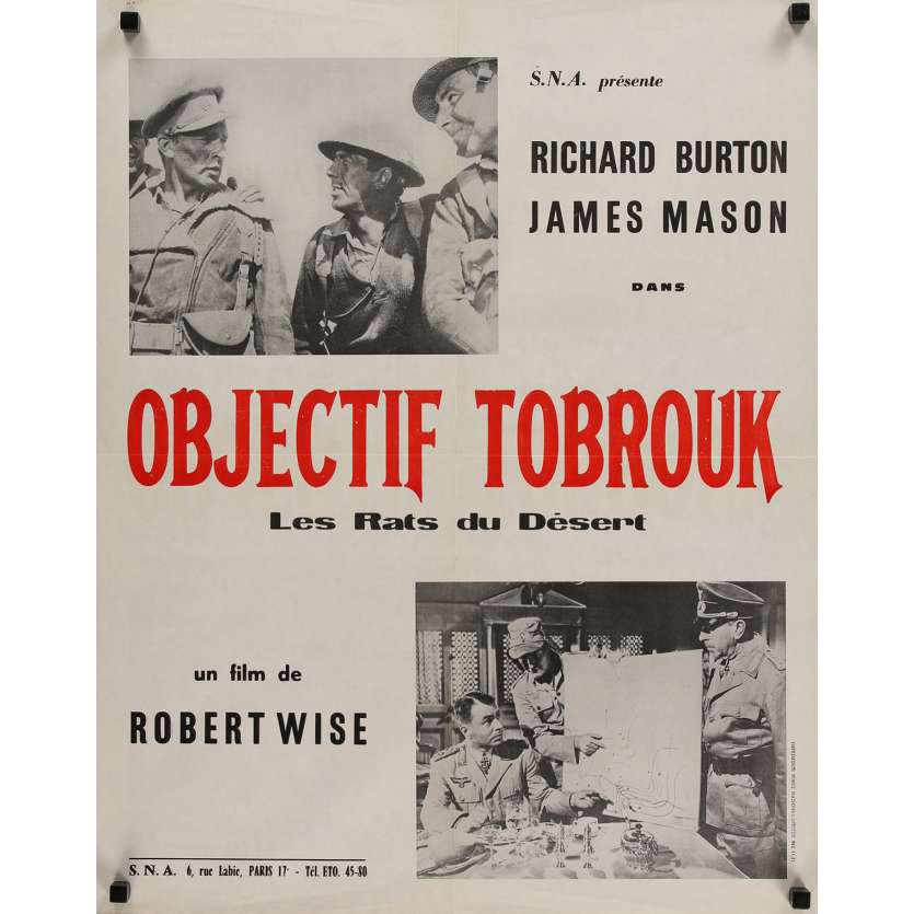 THE DESERT RATS Movie Poster 23x32 in. - 1953 - Robert Wise, Richard Burton
