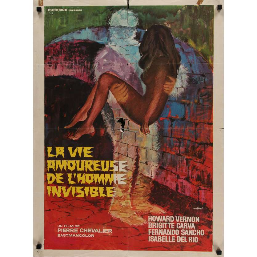 ORLOFF AND THE INVISIBLE MAN Movie Poster 23x32 in. - 1970 - Pierre Chevalier, Howard Vernon