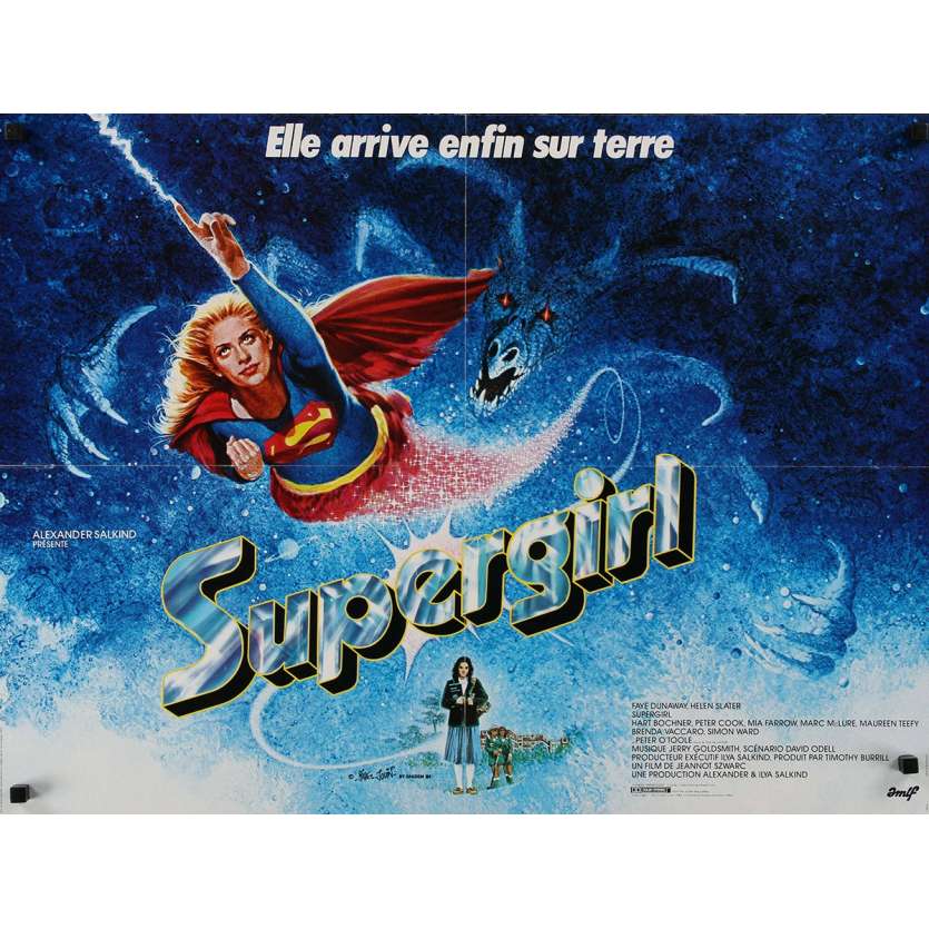 SUPERGIRL French Movie Poster  23x32 - 1984 - Jeannot Szwarc, Helen Slater