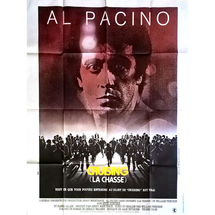 CRUISING Movie Poster 47x63 in. - 1980 - William Friedkin, Al Pacino