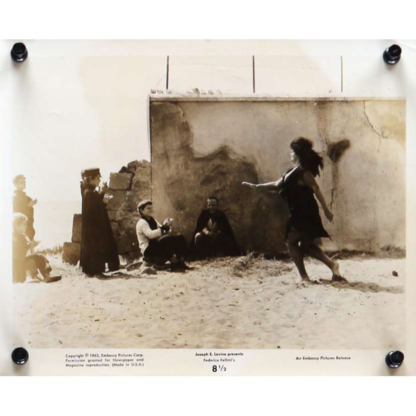 HUIT ET DEMI Photo de presse N02 20x25 cm - 1963 - Marcello Mastroianni, Federico Fellini