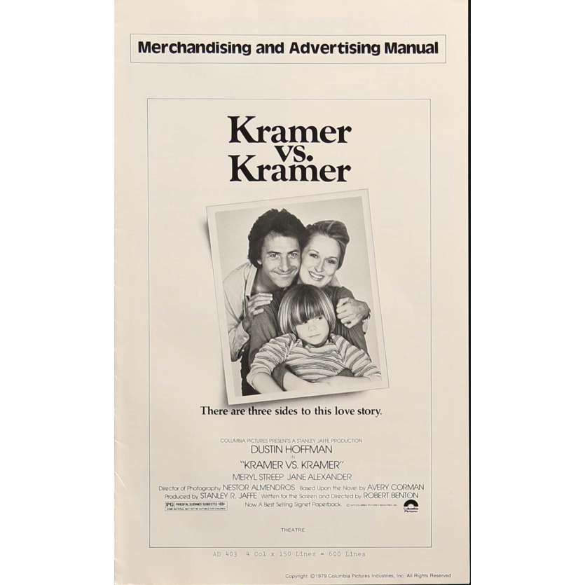 KRAMER VS KRAMER Pressbook 8x12 in. - 1979 - Robert Benton, Dustin Hoffman