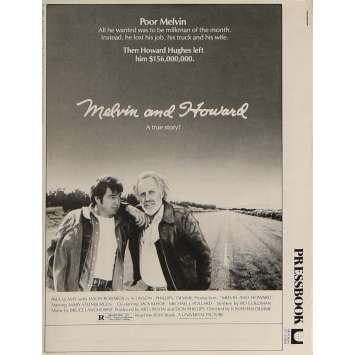 MELVIN AND HOWARD Dossier de presse 20x30 cm - 1980 - Jason Robards, Jonathan Demme MELVIN AND HOWARD Dossier de presse 20x30 cm - 1980 - Jason Robards, Jonathan Demme