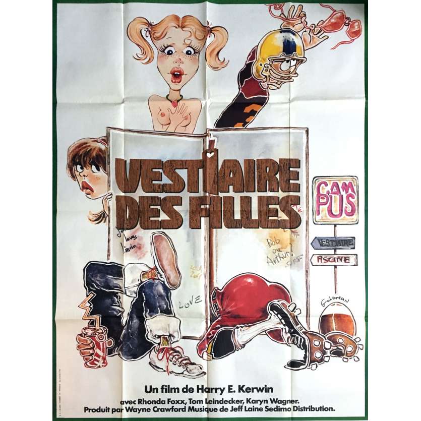 CHEERING SECTION Movie Poster  47x63 in.  - 1977 - Harry Kerwin, Rhonda Fox