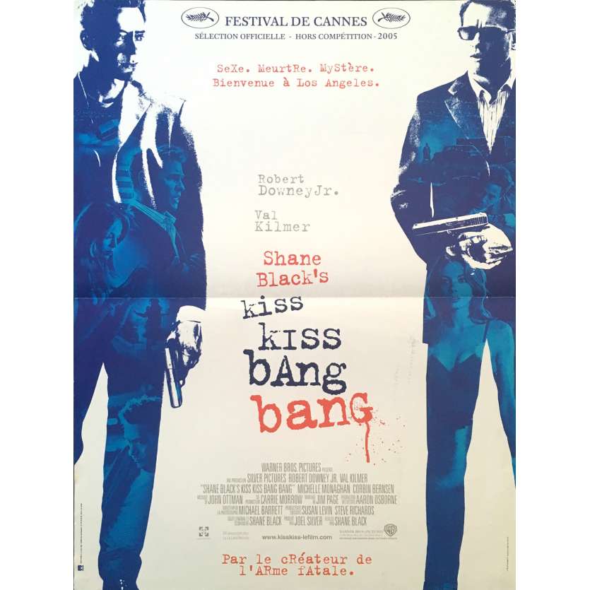 KISS KISS BANG BANG Movie Poster  15x21 in.  - 2005 - Shane Black, Robert Downey Jr.