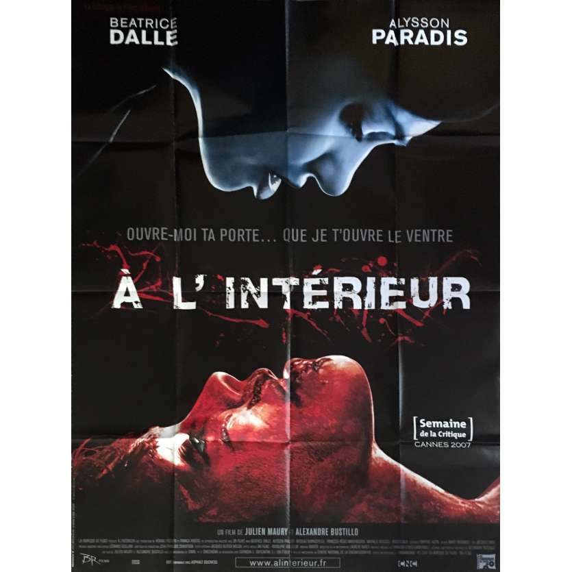A L'INTERIEUR Affiche de film 120x160 cm - 2007 - Béatrice Dalle, Alexandre Bustillo, Julien Maury