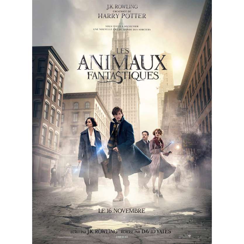 LES ANIMAUX FANTASTIQUES Affiche de film 40x60 cm - 2016 - Eddie Redmayne, David Yates