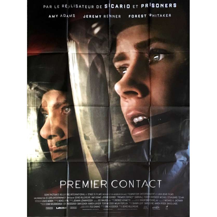 PREMIER CONTACT Affiche de film 120x160 cm - 2016 - Amy Adams, Denis Villeneuve