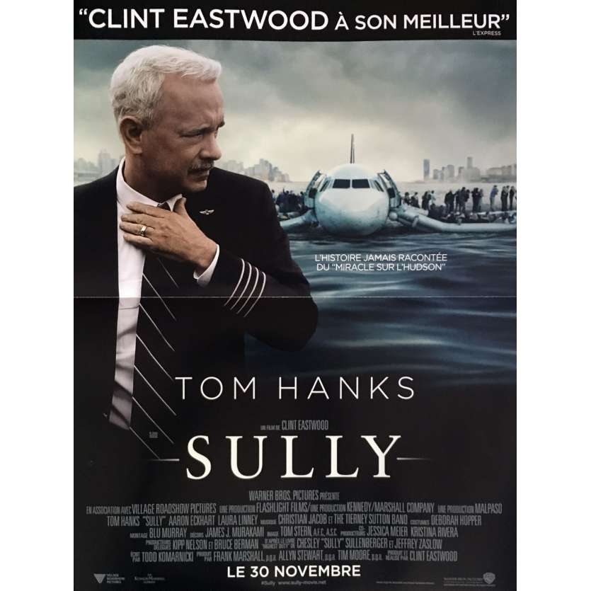 SULLY Movie Poster 15x21 in. - 2016 - Clint Eastwood, Tom Hanks