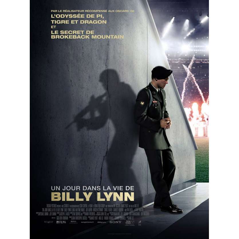 UN JOUR DANS LA VIE DE BILLY LYNN Affiche de film 40x60 cm - 2017 - Joe Alwyn, Ang Lee