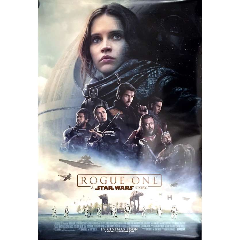 STAR WARS ROGUE ONE Movie Poster Adv. Int'l 27x40 in. - 2016 - Gareth Edwards, Felicity Jones