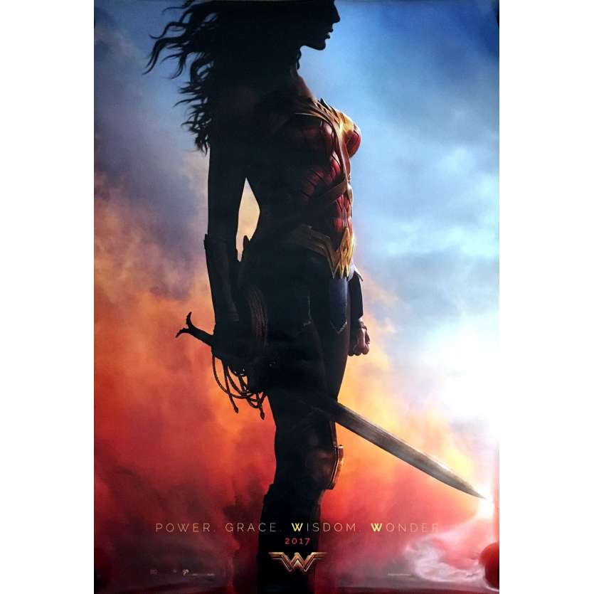 WONDER WOMAN Movie Poster Adv. 27x40 in. - 2017 - Patty Jenkins, Gal Gadot