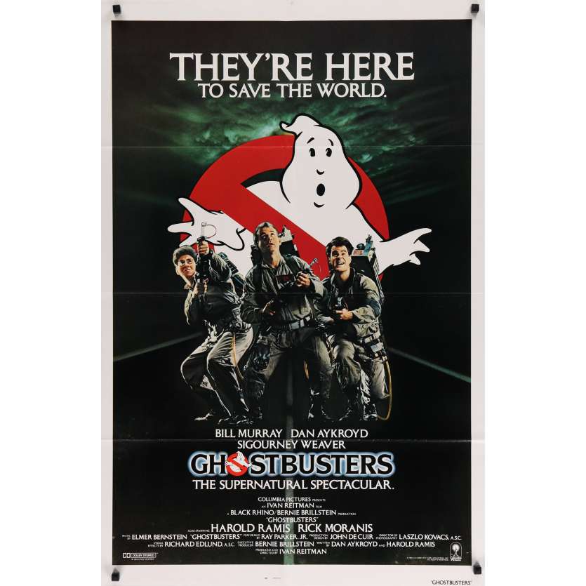 GHOSTBUSTERS Original Movie Poster 1sh - 1984 - Bill Murray