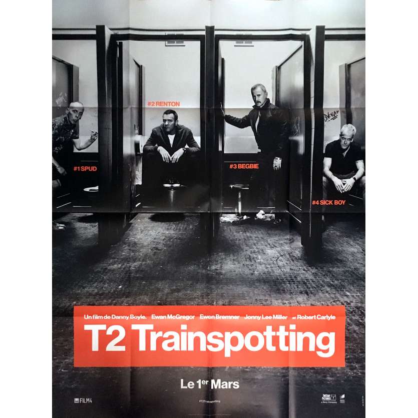 T2 TRAINSPOTTING Affiche de film Prev. 120x160 cm - 2017 - Ewan McGregor, Danny Boyle