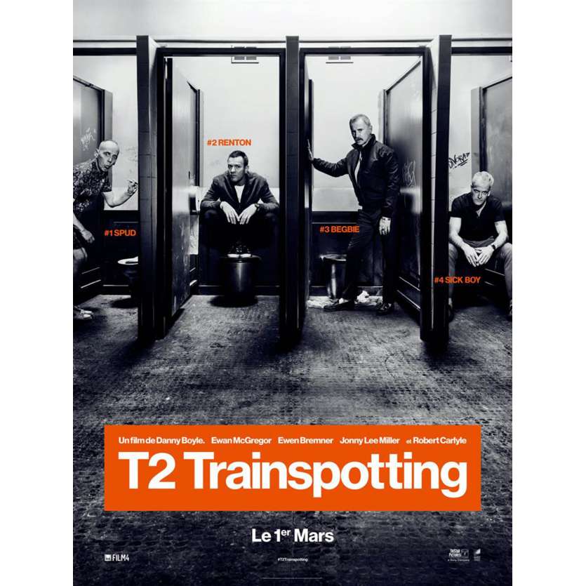 T2 TRAINSPOTTING Movie Poster Prev. 15x21 in. - 2017 - Danny Boyle, Ewan McGregor