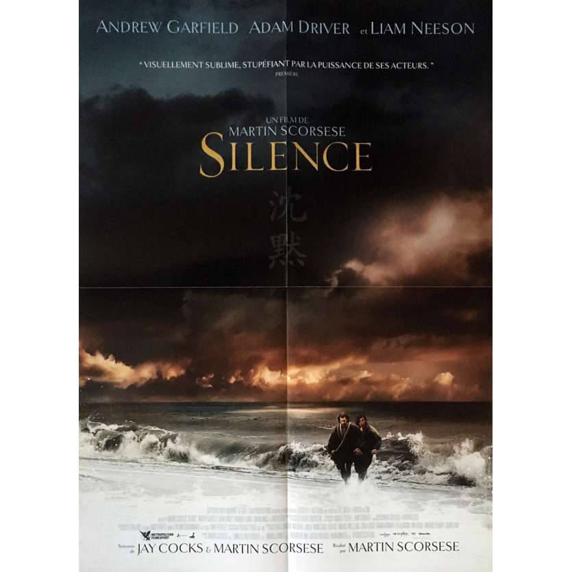 SILENCE Movie Poster  15x21 in.  - 2017 - Martin Scorsese , Andrew Garfield