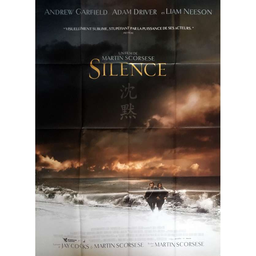 SILENCE Affiche de film 120x160 cm - 2017 - Andrew Garfield, Martin Scorsese