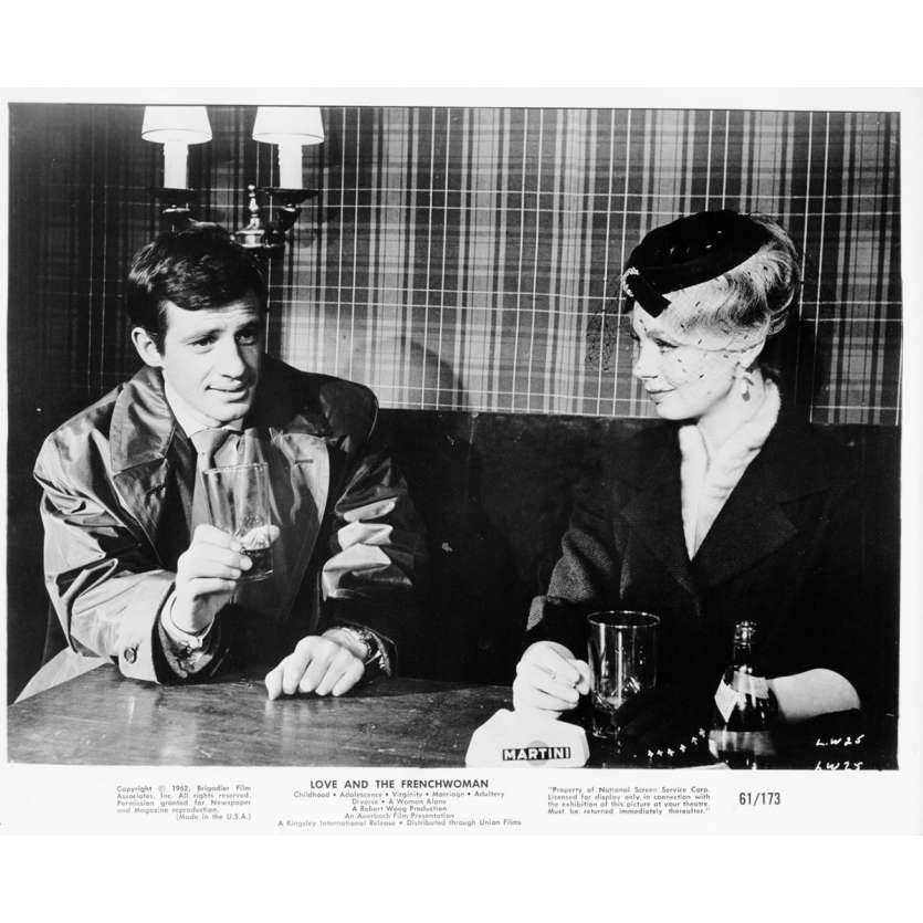 LA FRANÇAISE ET L'AMOUR Photo de presse 20x25 cm - 1960 - Jean-Paul Belmondo, Michel Boisrond